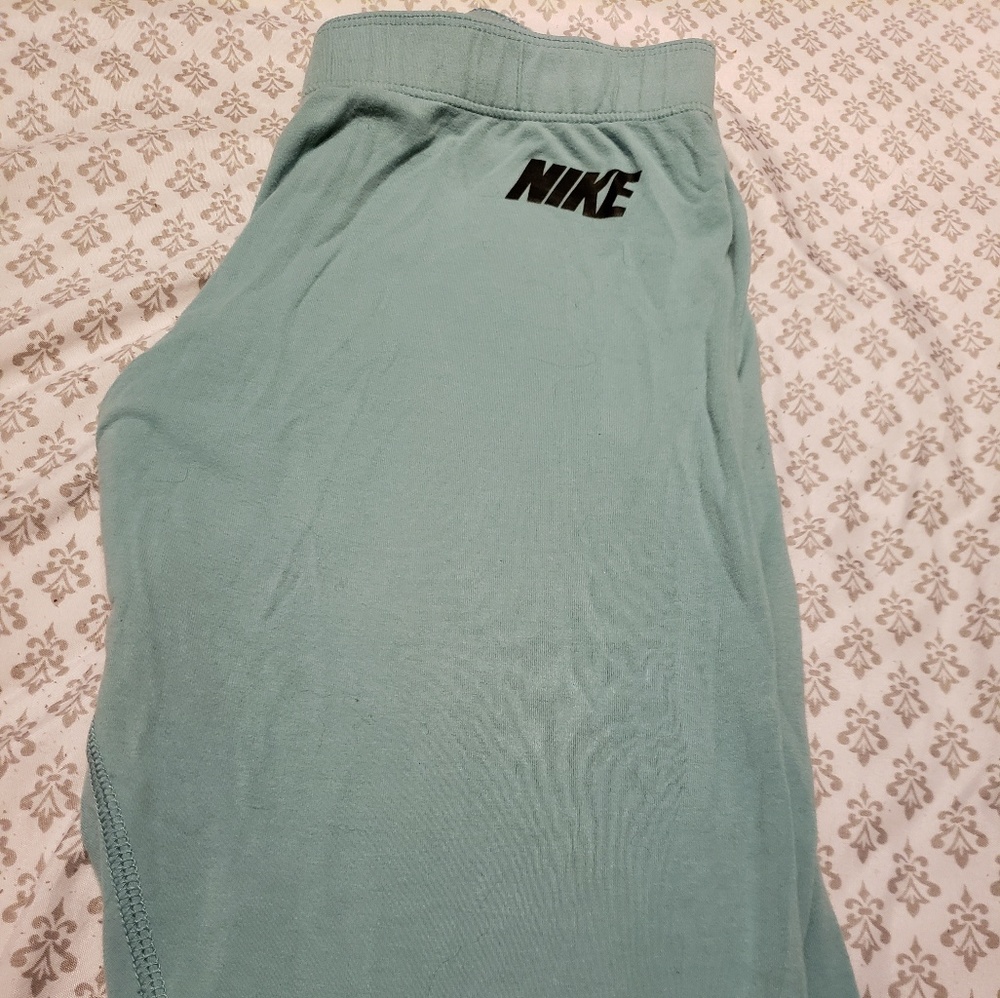 Light pale green cotton leggings/ work out pants